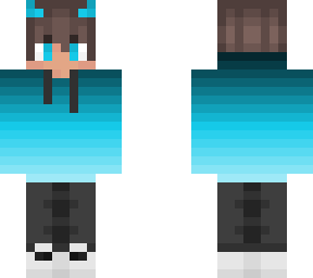 blue hoodie
