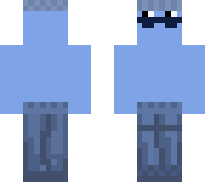 blue pants man