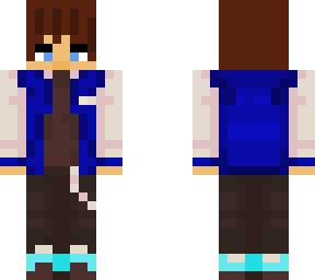 blue varsity jacket