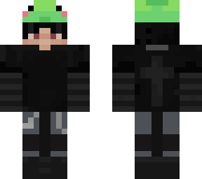 emo boy with frog hat
