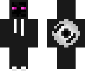 enderman with black hoodie