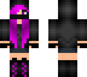 girl with violet hair