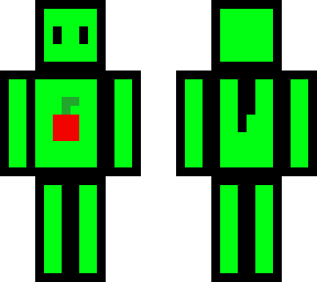 green outline