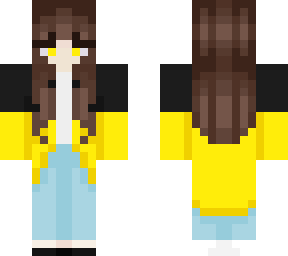 half yellow cardigan