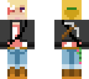 miner mushroom girl