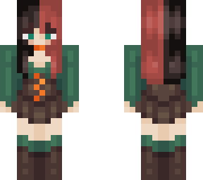 person in a green dress
