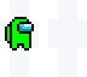 pixel art lime among us character