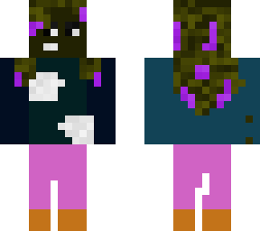 purple hair girl
