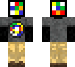 rubiks cube man