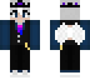 white chicken in suit