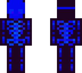 xray skeleton blue