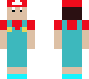 baby mario with orveralls