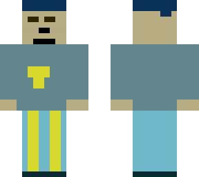 basic blue ugly man