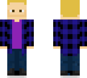blue flannel purple shirt