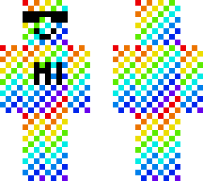 bob want to say hi but rainbow and with sunglasses because he got 50 views