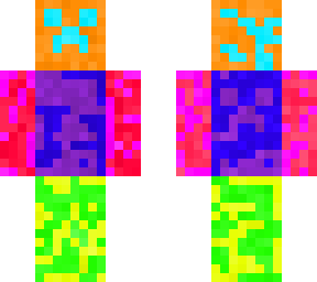 Colour splat skin | Minecraft Skin