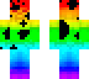 Corrupted Rainbow Steve | Minecraft Skin
