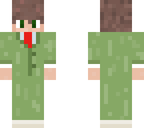 green  boy with toggleable suit