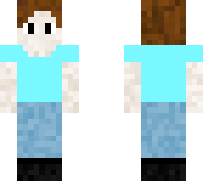 minecraft boy with aqua-colored t-shirt