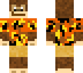 orange camo monkey
