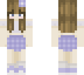 purple skirt girl