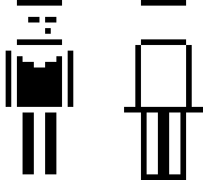 white black