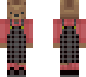 black overalls bear