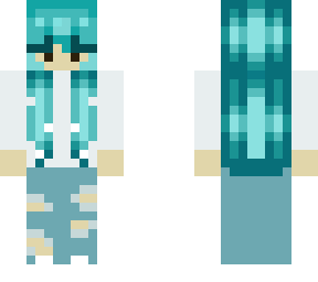 blue hair teen
