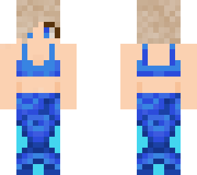 blue tube coral mermaid tail (slim)