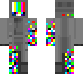 glitched tv screen
