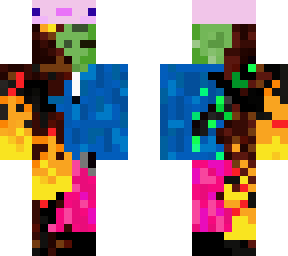 magma x slime with axolotl helmet on
