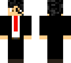 man in black suit