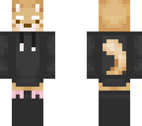 shiba inu black outfit