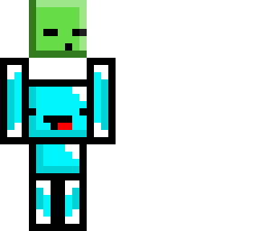 skeppy holding a slime