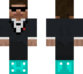 tuxedo steve with glasses, bloodshot eyes, and diamond boots (pryorgaming)