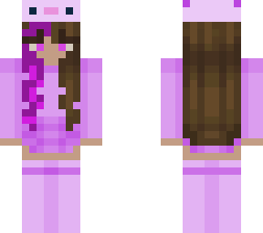 axolotl skin with purple hair