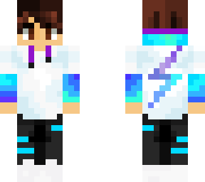 boy - brown hair and eyes with white hoodie