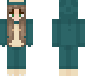 brown hair girl in snorlax onesie!!