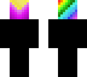 colored head and black rest