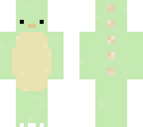 green cute dino