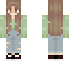 green sweater