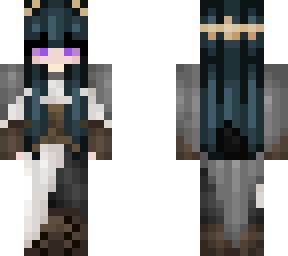 half enderman goat girl