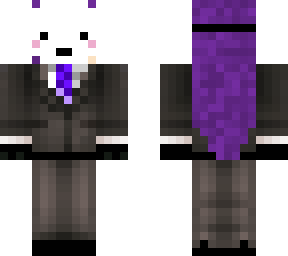 purple hair girl with mask