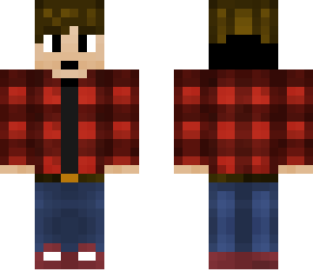red flannel hoodie boy