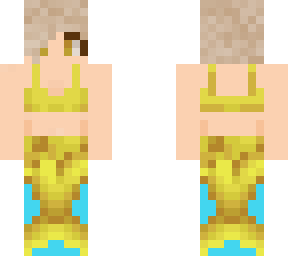 yellow horn coral mermaid tail (slim)