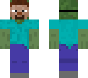 zombie with steve mask