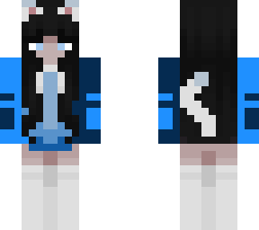 blue cat girl