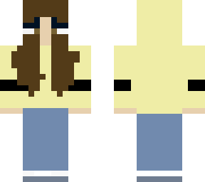 cool weird skin of a duck girl
