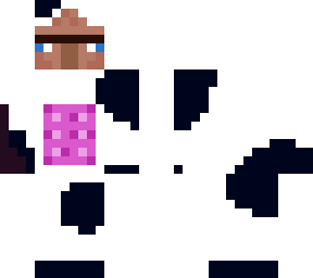 cow onesie on a villager