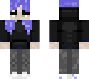 girl with blue hair, green eyes :d
